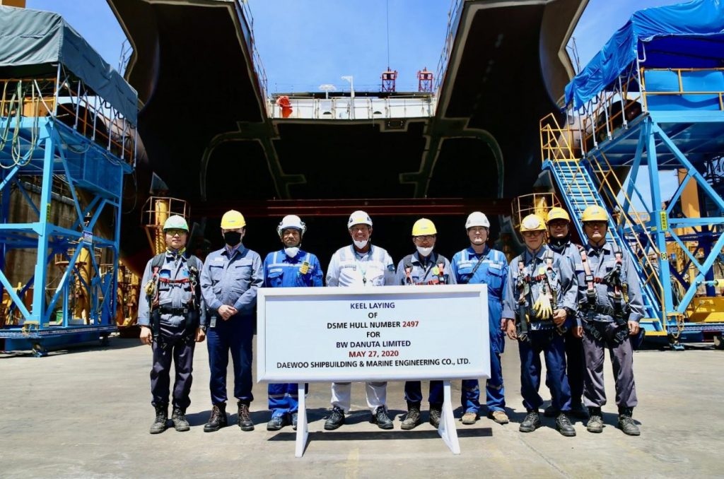 BW LNG keel-laying ceremony