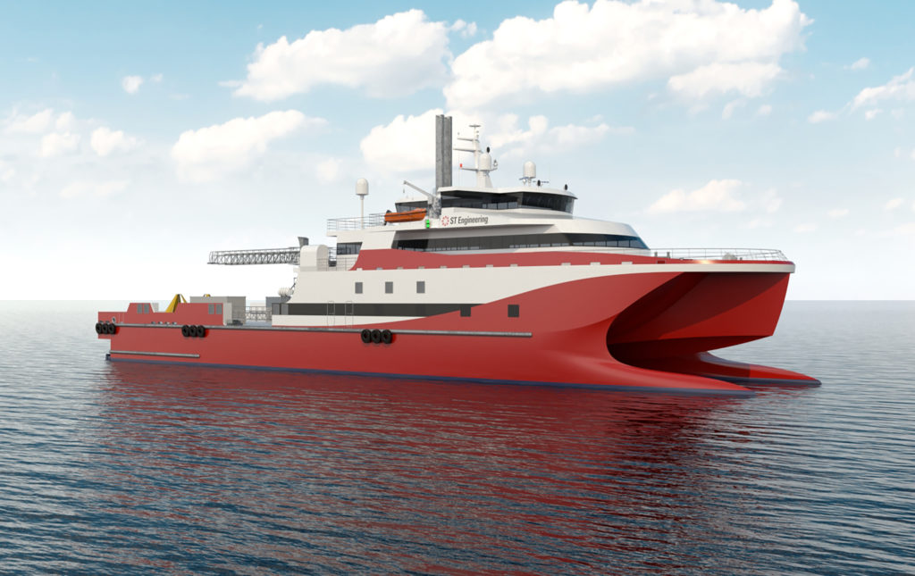 ST Engineering develops LNG-powered catamaran design