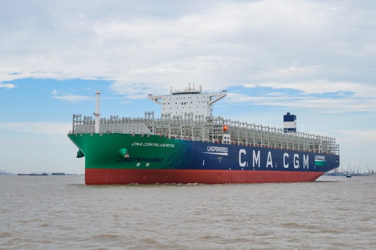 CMA CGM 2nd LNG-powered giant goes on sea trials