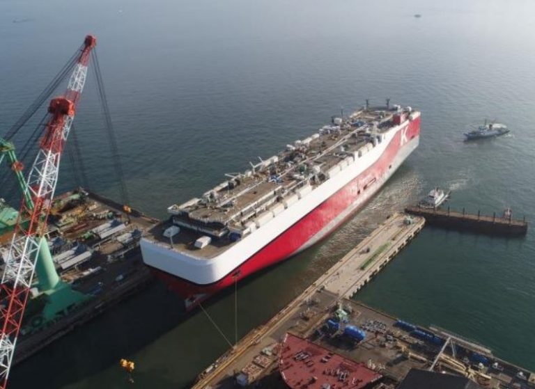 K Line’s LNG car carrier launched