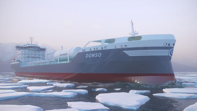 Keel laid for Donsotank's 1st LNG-powered tanker