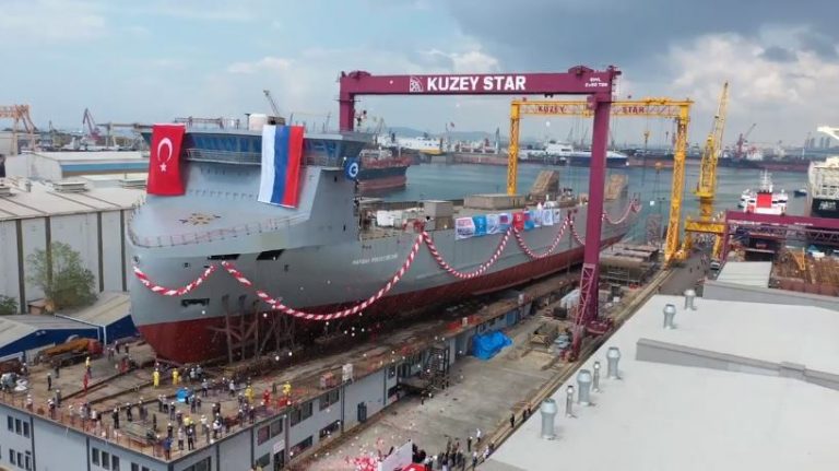Turkish yard launches Russian LNG-powered RoRo