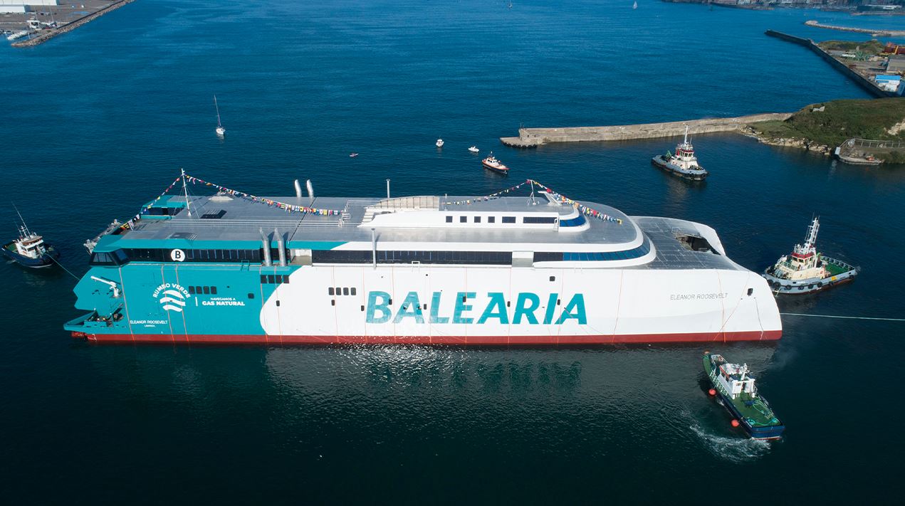 Balearia launches LNG-powered fast ferry