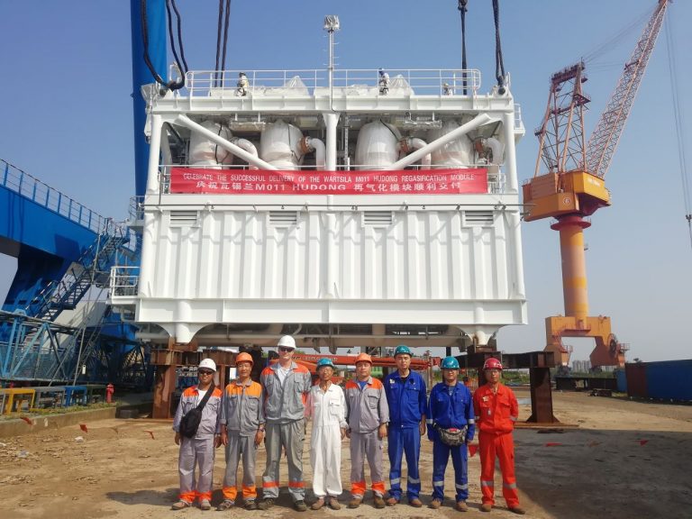 Wartsila delivers Dynagas FSRU modules to Hudong