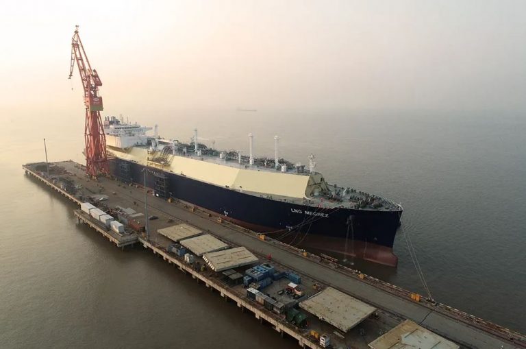 Delivery nearing for MOL and Cosco’s LNG Megrez