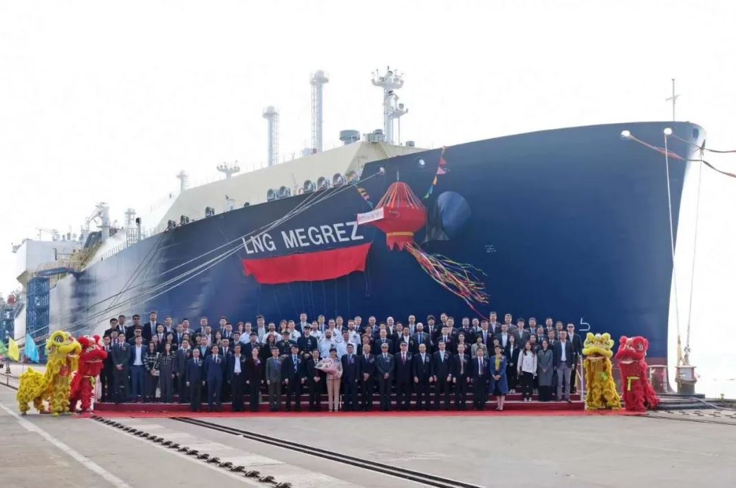 Naming ceremony held for MOL and Cosco’s LNG Megrez