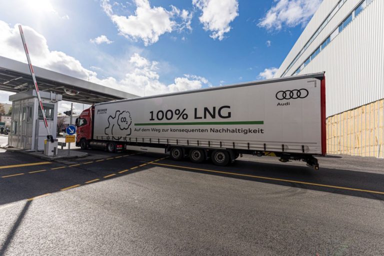 Audi using LNG-powered trucks at Neckarsulm site