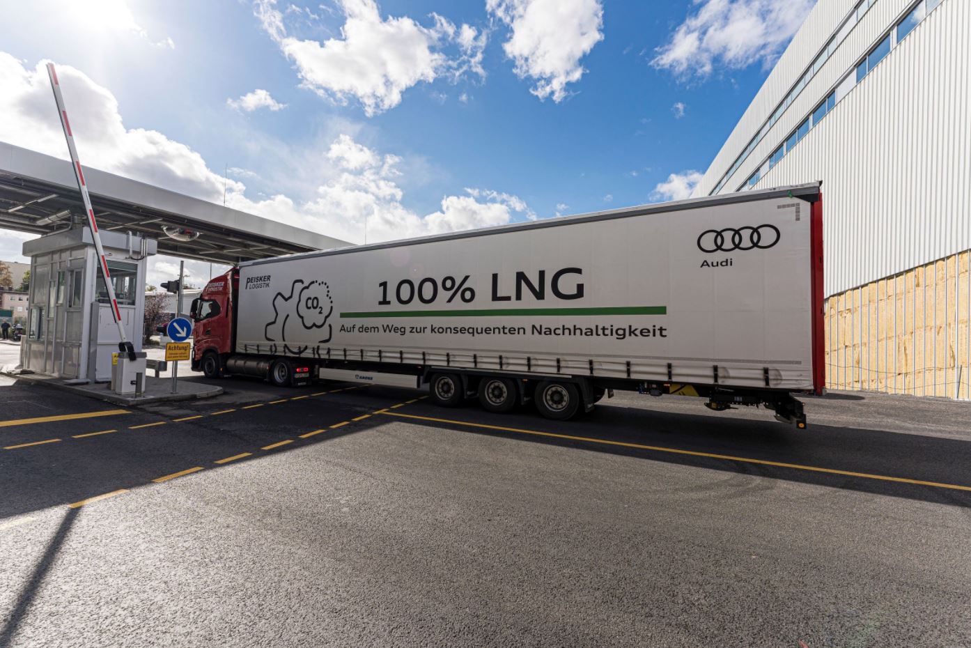 Audi using LNG-powered trucks