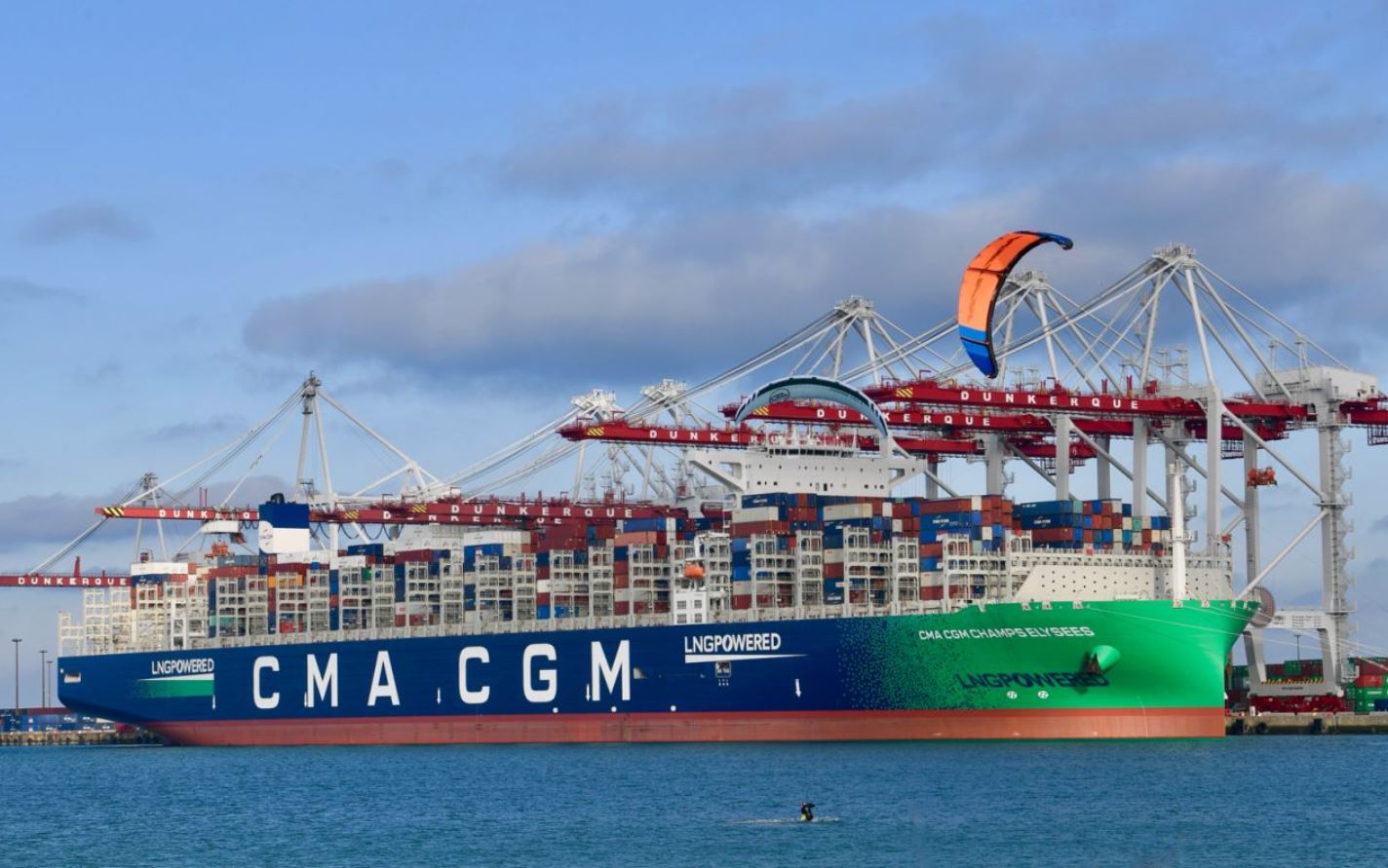 CMA CGM's second LNG giant makes first France call