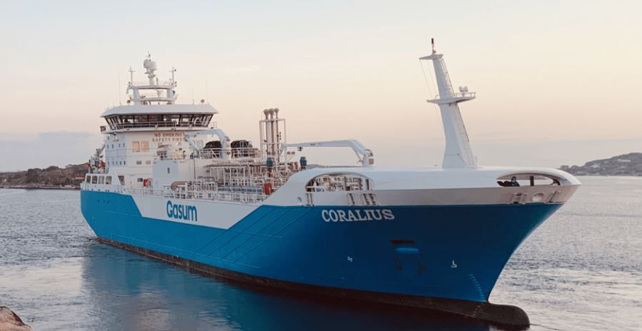 Gasum-chartered Coralius in LNG bunkering record