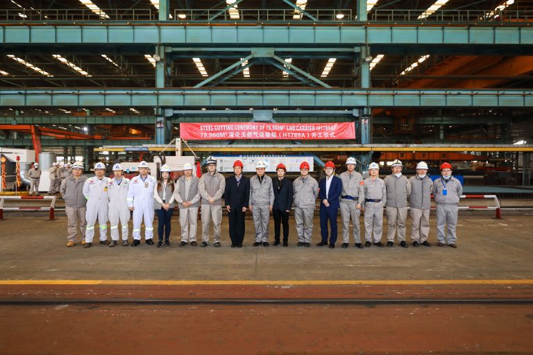Hudong starts work on K Line’s second LNG carrier