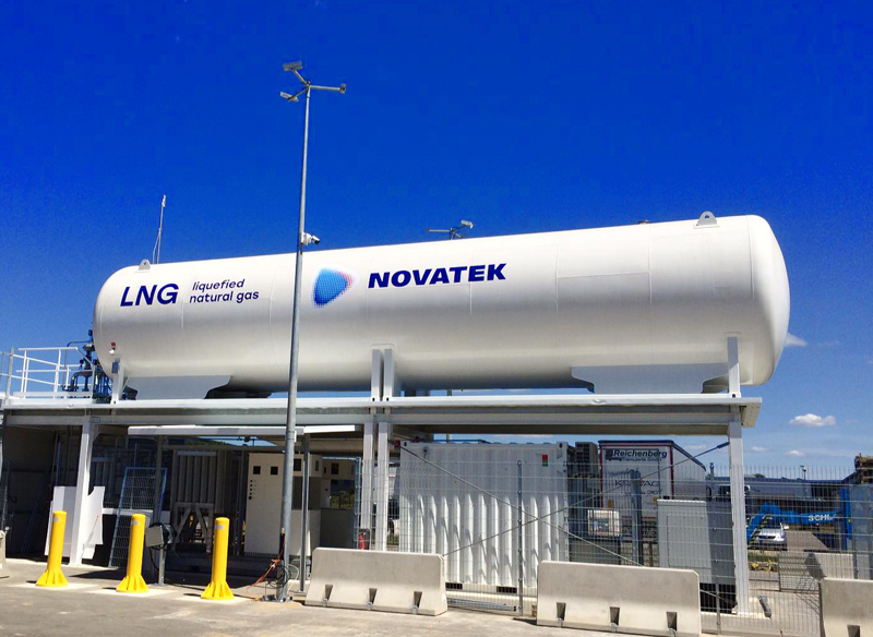 Novatek says it launched Europe's first carbon-neutral LNG station