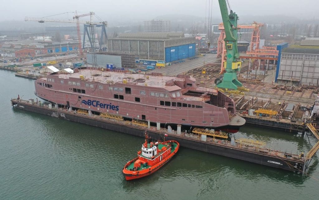 Remontowa launches 4th BC LNG-powered ferry