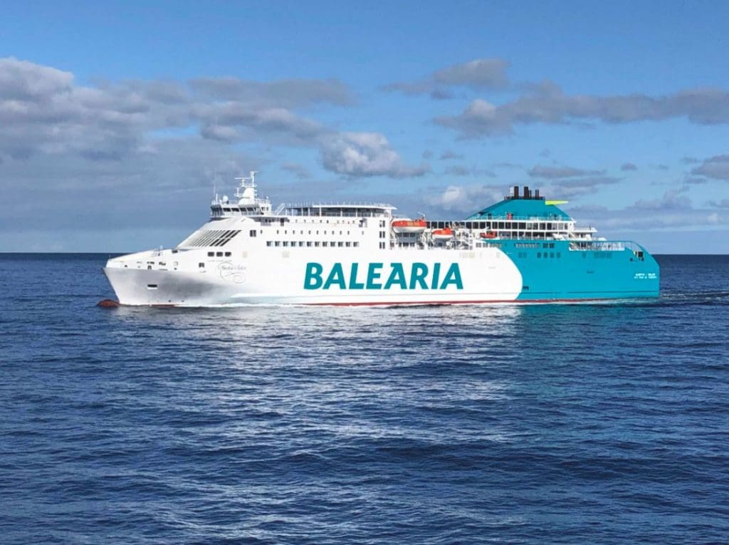 Balearia’s ferry gets LNG fuel tank