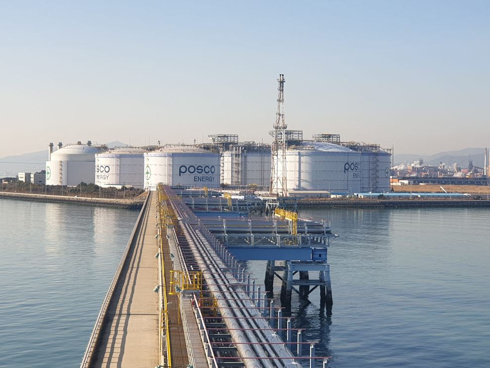 South Korea's Posco Energy starts work on 6th Gwangyang LNG tank