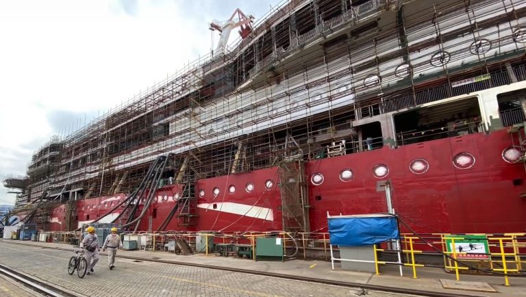 Viking Line’s new LNG-powered ferry nearing completion