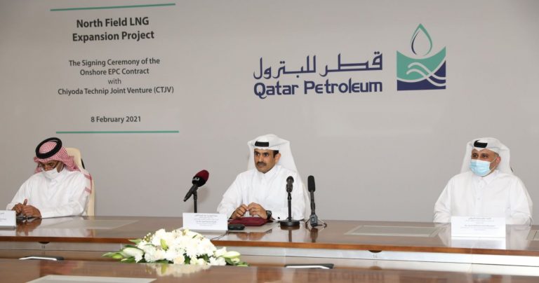 Qatar Petroleum awards giant LNG expansion contract to Chiyoda and Technip