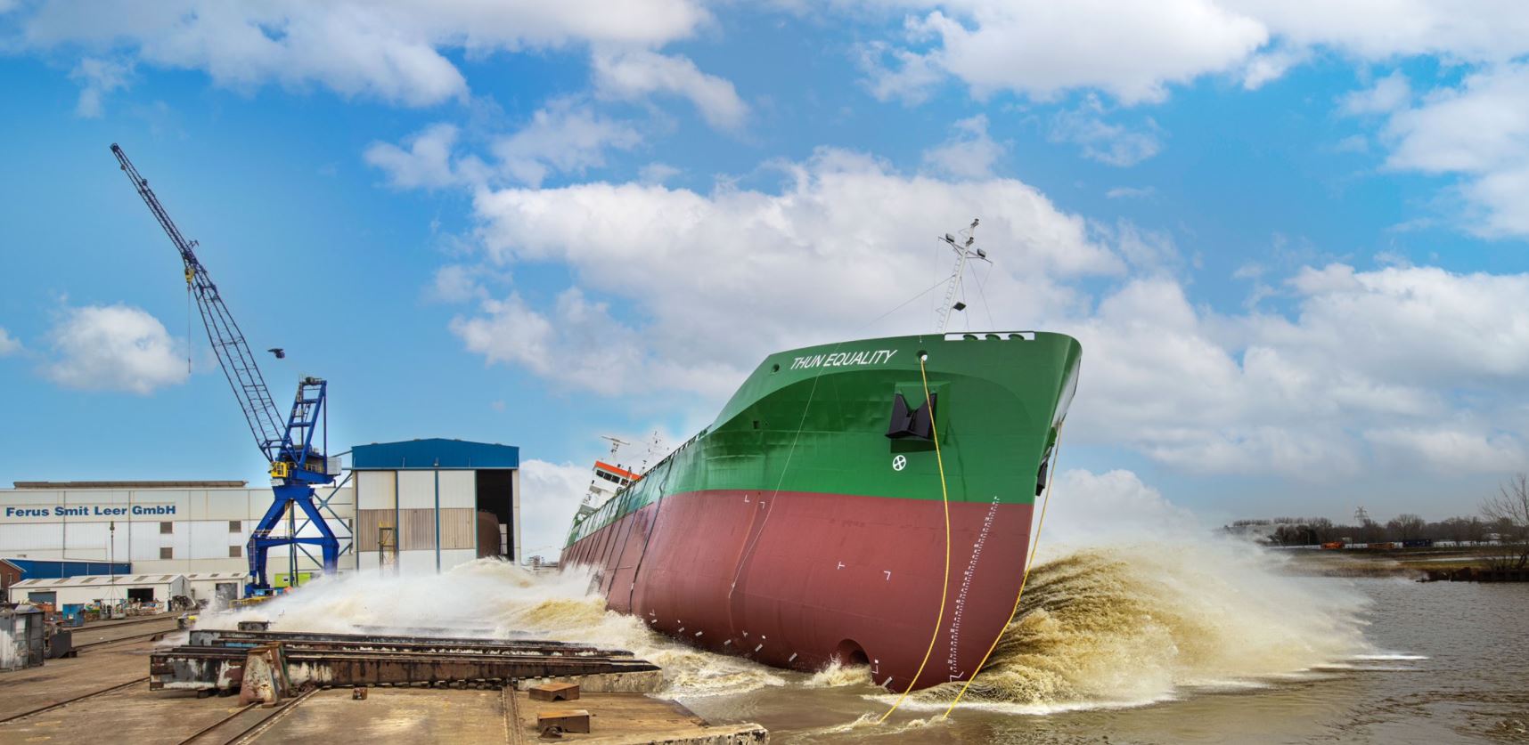 Ferus Smit launches Thun Tankers' LNG-powered newbuild