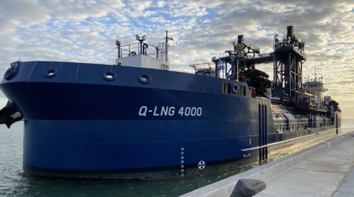 Port Canaveral welcomes Q-LNG's bunker barge but Mardi Gras is still in Europe