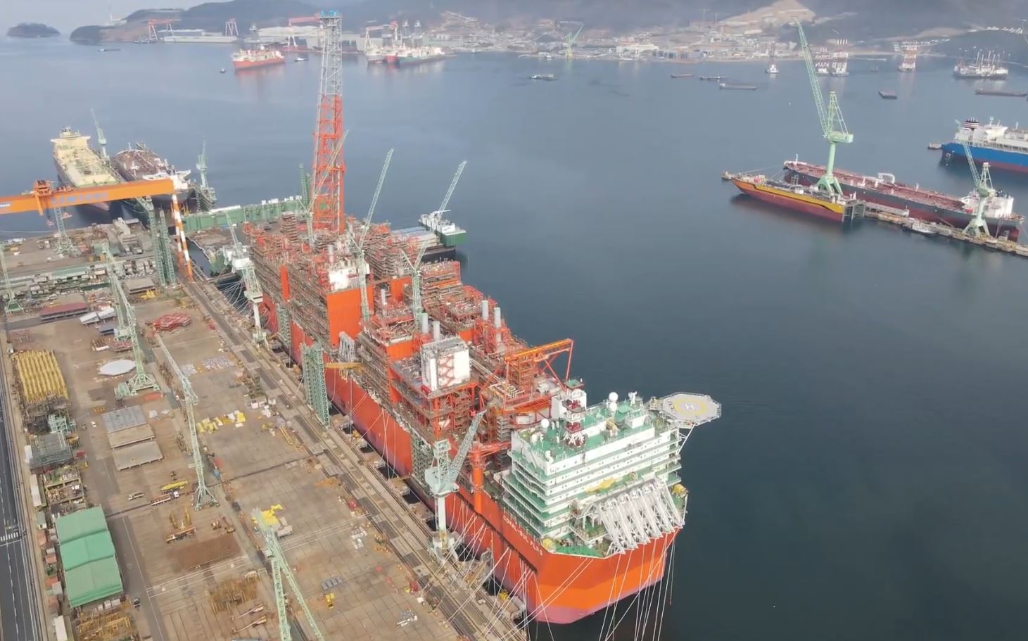Video turret mooring system installed on Eni's Coral FLNG