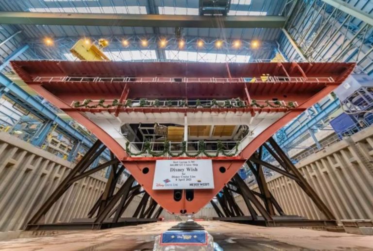 Keel laid for Disney's first LNG-powered cruise ship