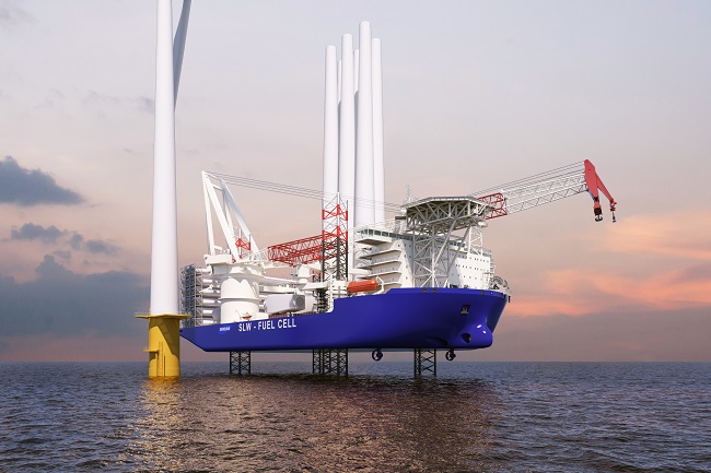 SHI develops LNG-powered wind turbine installation vessel