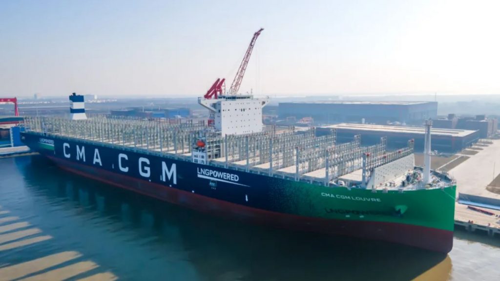 CMA CGM takes delivery of 8th LNG-powered giant