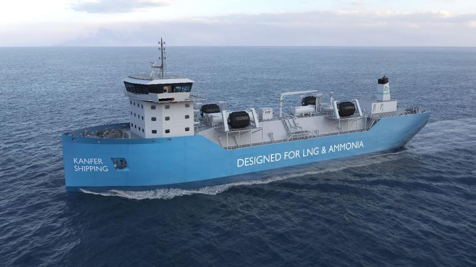 Australia's Oceania Marine, Kanfer plan ammonia-ready LNG bunkering ship