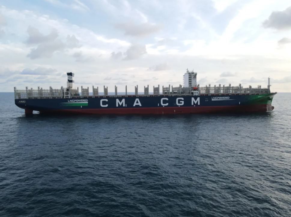 CMA CGM's LNG-powered Patagonia wraps up sea trials in China