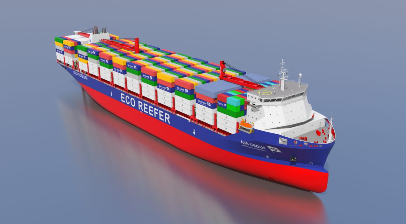 NSB reveals new LNG-powered containership design
