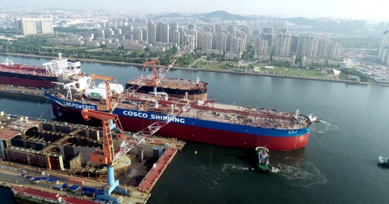Cosco Shipping’s LNG-powered VLCC sets out for sea trials