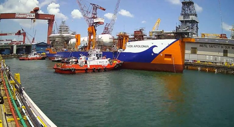 Keppel floats out new LNG dredger for Van Oord