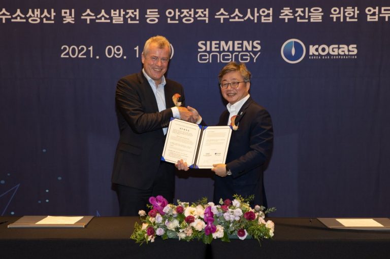 Kogas, Siemens ink hydrogen pact