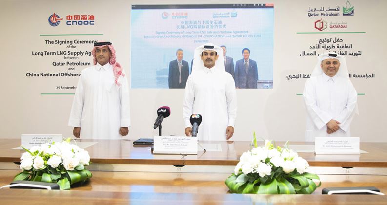 Qatar Petroleum pens long-term LNG supply deal with China’s CNOOC