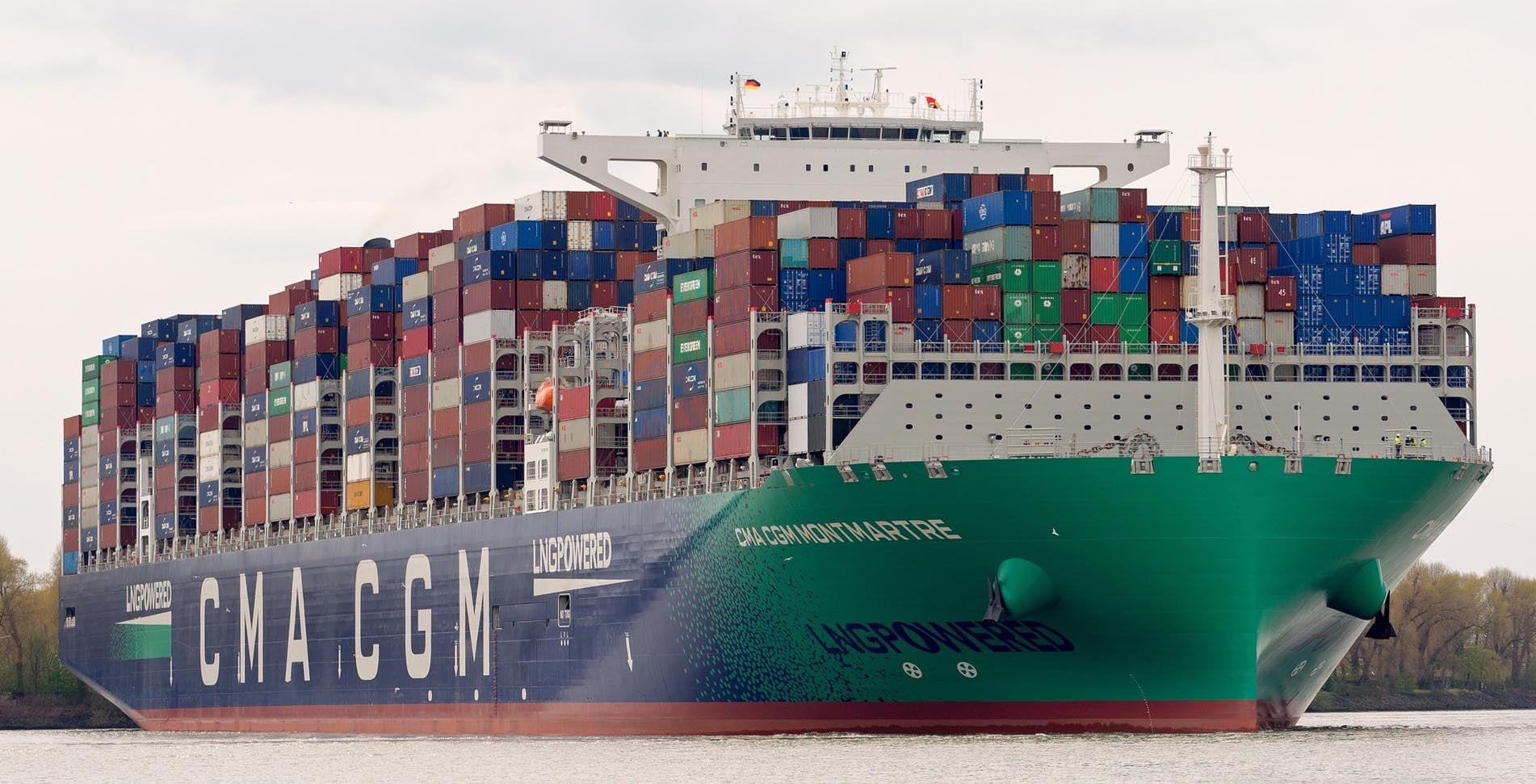 CMA CGM says LNG-powered containership breaks new record