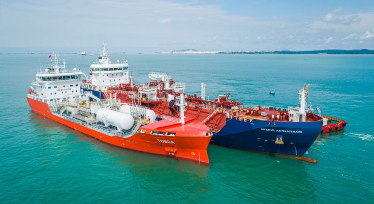 GEFO tanker wraps up first STS LNG bunkering op in Malaysia