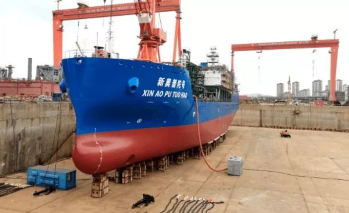 China's first LNG bunkering vessel nearing delivery