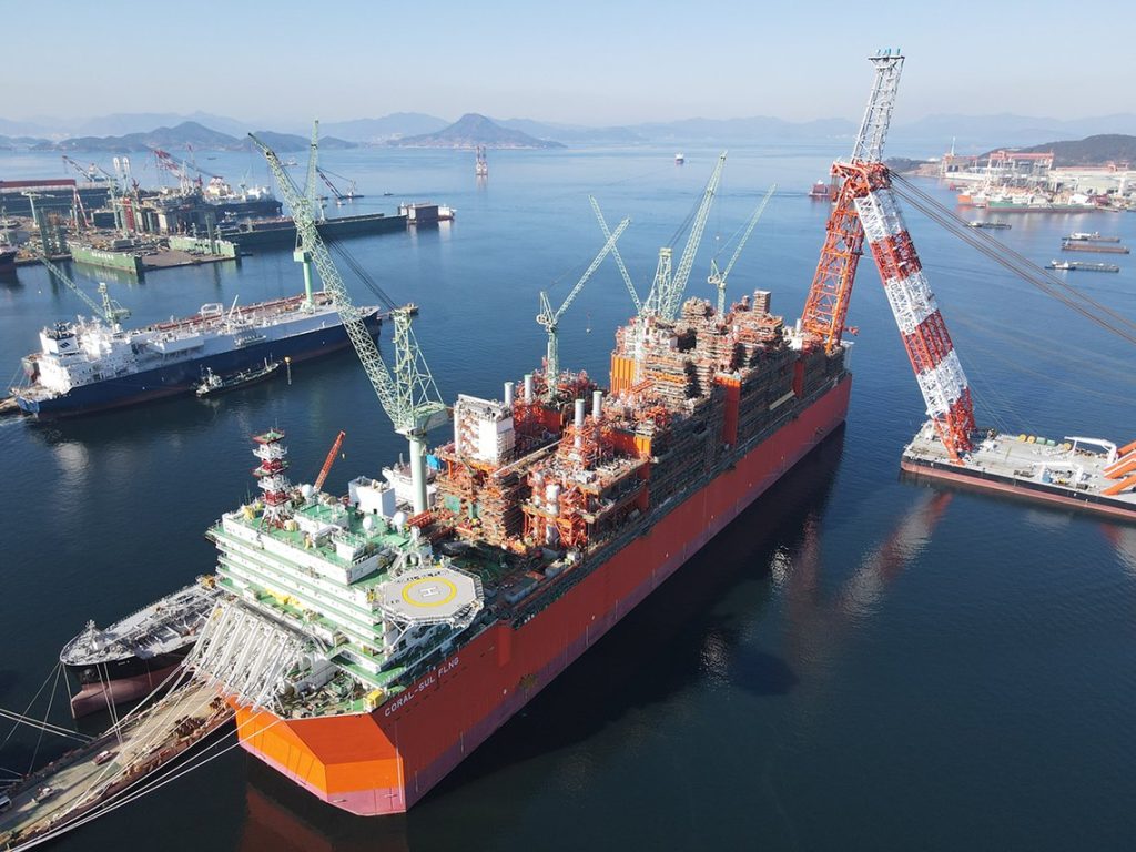 Coral Sul FLNG starts its voyage to Mozambique