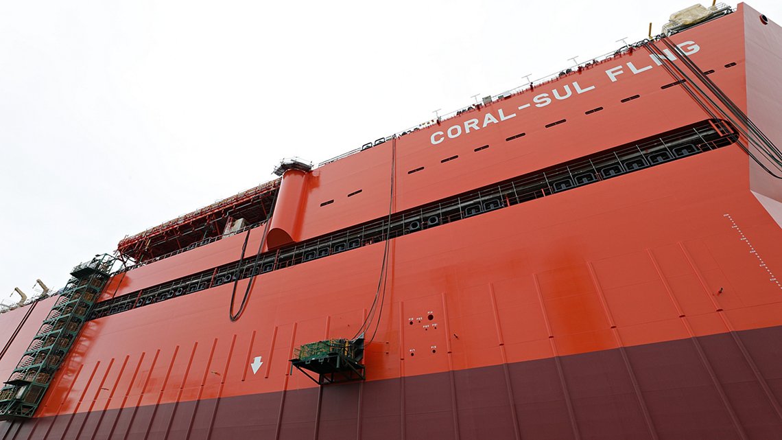 Eni’s Coral FLNG to leave SHI's yard in Korea