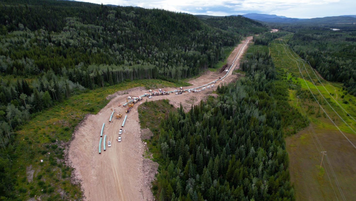 LNG Canada pipeline more than 50 percent complete