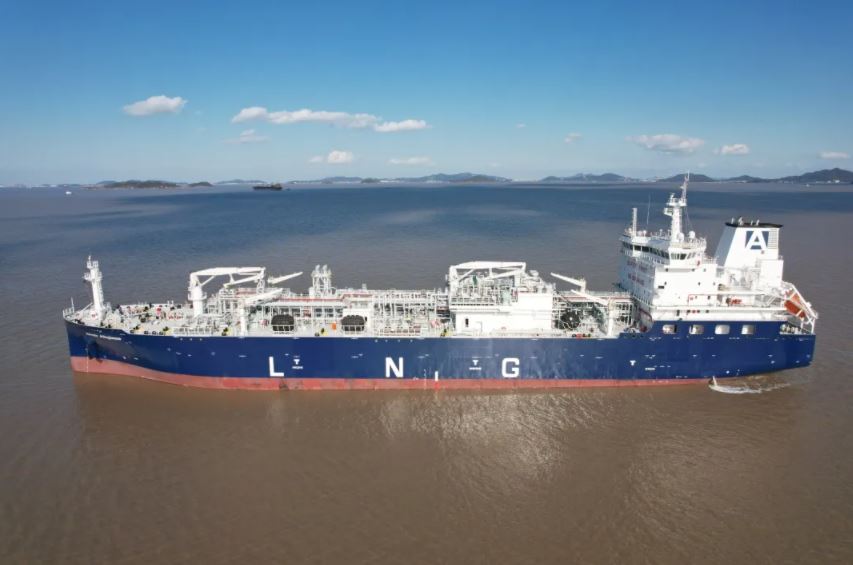 CIMC SOE says delivers world's largest LNG bunkering ship to Avenir