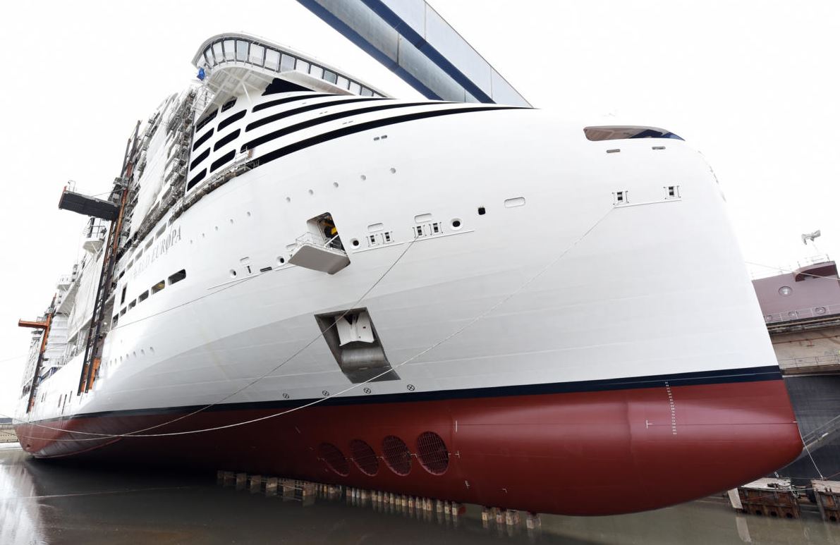 Chantiers de l’Atlantique launches first LNG-powered newbuild for MSC Cruises