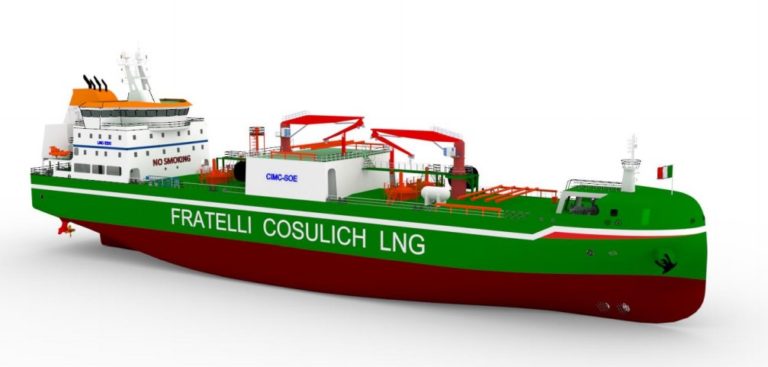 Fratelli Cosulich orders another LNG bunkering ship at CIMC SOE