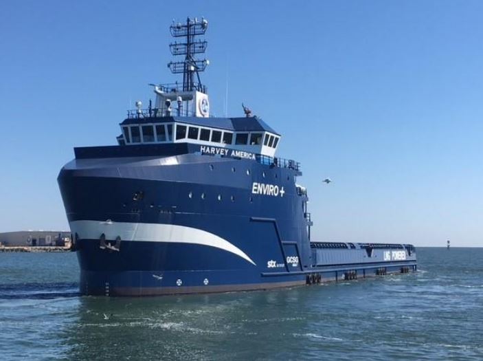 Harvey Gulf's PSV running on bio-LNG and battery power