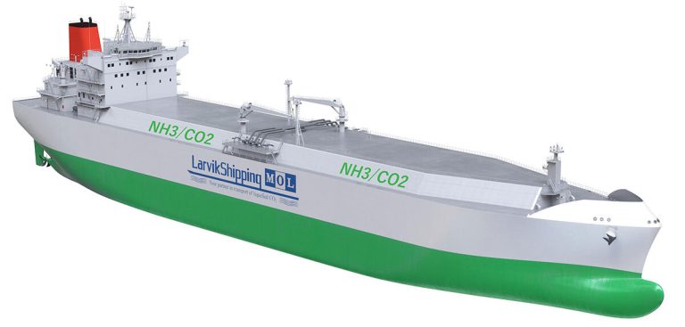 MOL wraps up study for ammonia, LCO2 carrier