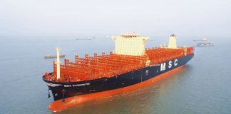 MSC welcomes first LNG-powered containership in its fleet