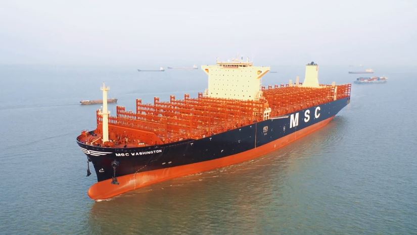 MSC welcomes first LNG-powered containership in its fleet