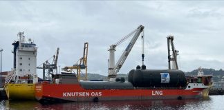 Knutsen’s LNG bunkering newbuild gets two tanks in Spain