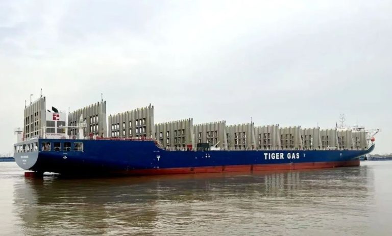 Tiger Gas takes delivery of third LNG tank carrier