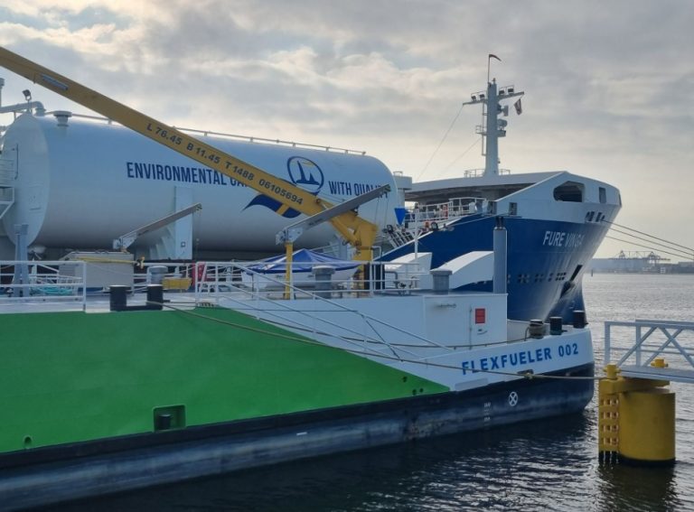 Titan delivers bio-LNG to Furetank's tanker in Amsterdam